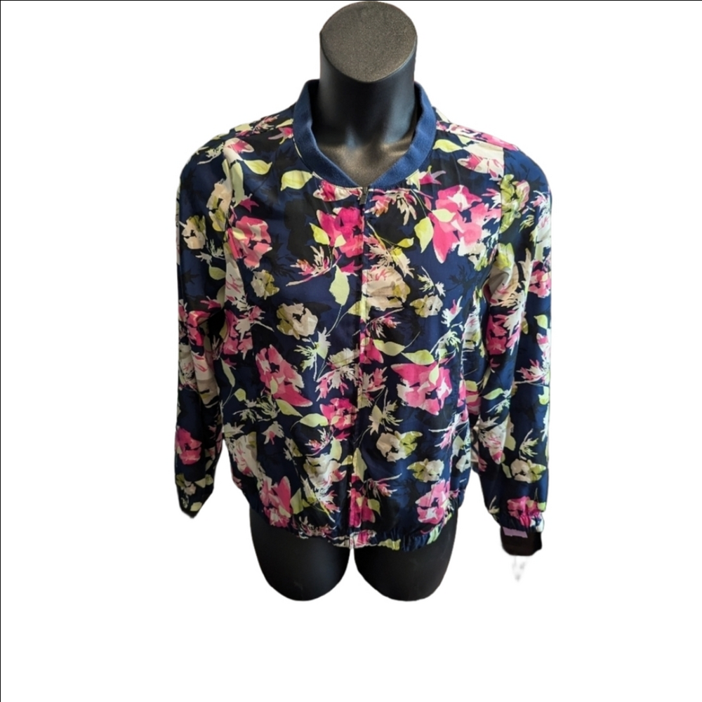 Vintage Liz Claiborne bomber style light jacket size medium